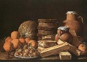 MELeNDEZ, Luis Still-Life with Oranges and Walnuts oil on canvas